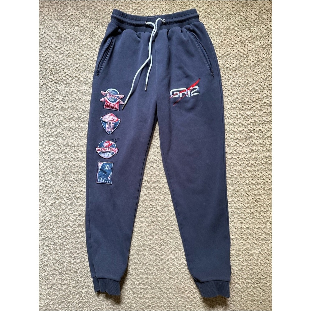 RARE Wobble Factory GRiZ Space Camp 2021 Sweatpants Rave EDM Patch Pants Sz XS